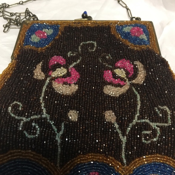 1930s Beaded Lined Purse in excellent condition